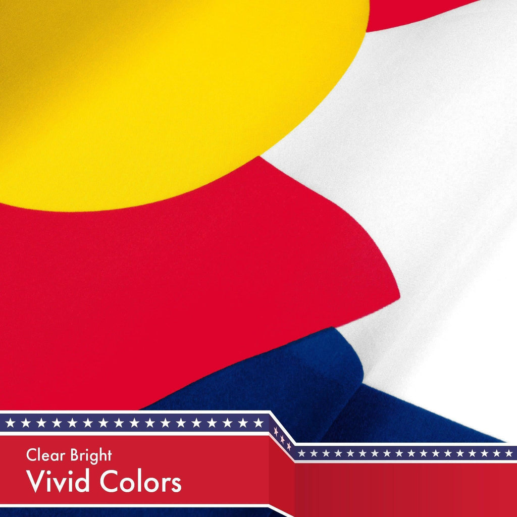 Colorado CO State Flag 3x5 Ft 5Pack 150D Printed Polyester By G128