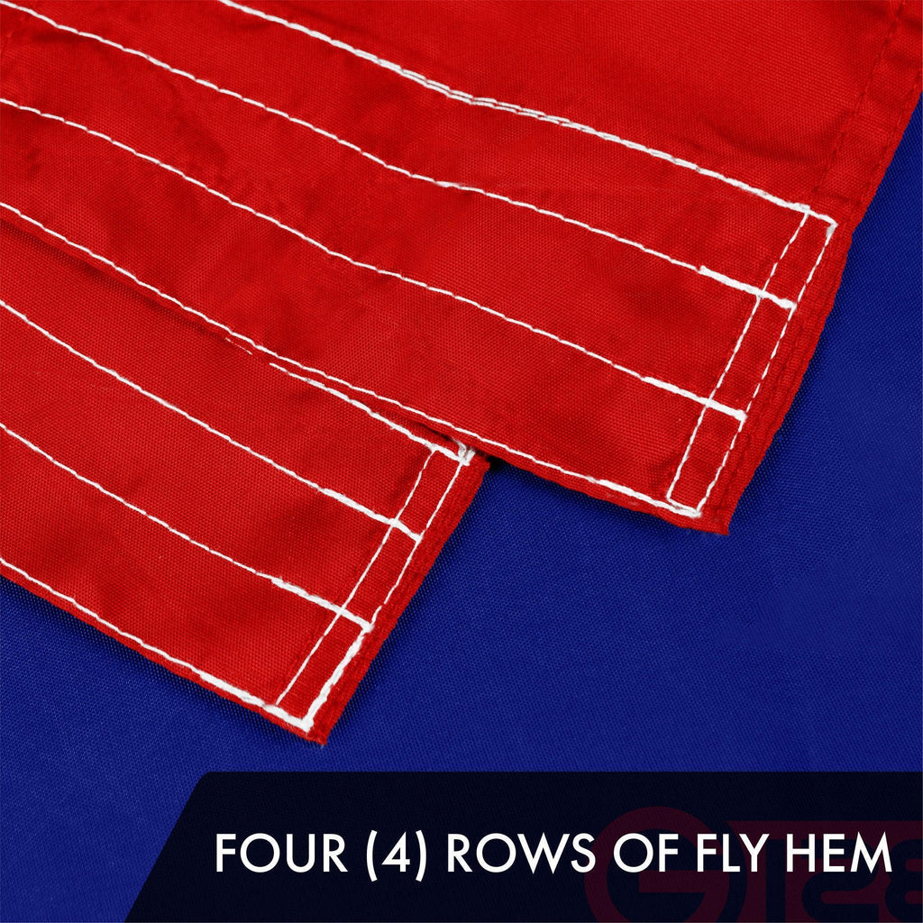 Texas State 5x8 Ft Embroidered Flags - 5 Pack 300D Polyester Series