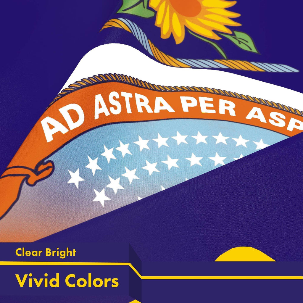 G128 3 Pack: Kansas KS State Flag  3x5 Ft  LiteWeave Pro Series Printed 150D Polyester  Indoor/Outdoor, Vibrant Colors, Brass Grommets, Thicker and More Durable Than 100D 75D Polyester