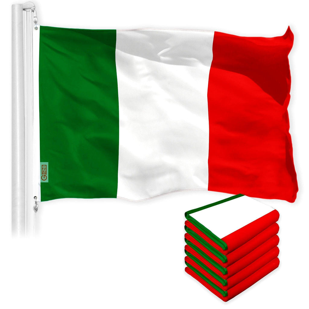 Italy Italian Flag 3x5 Ft 5Pack 150D Printed Polyester By G128