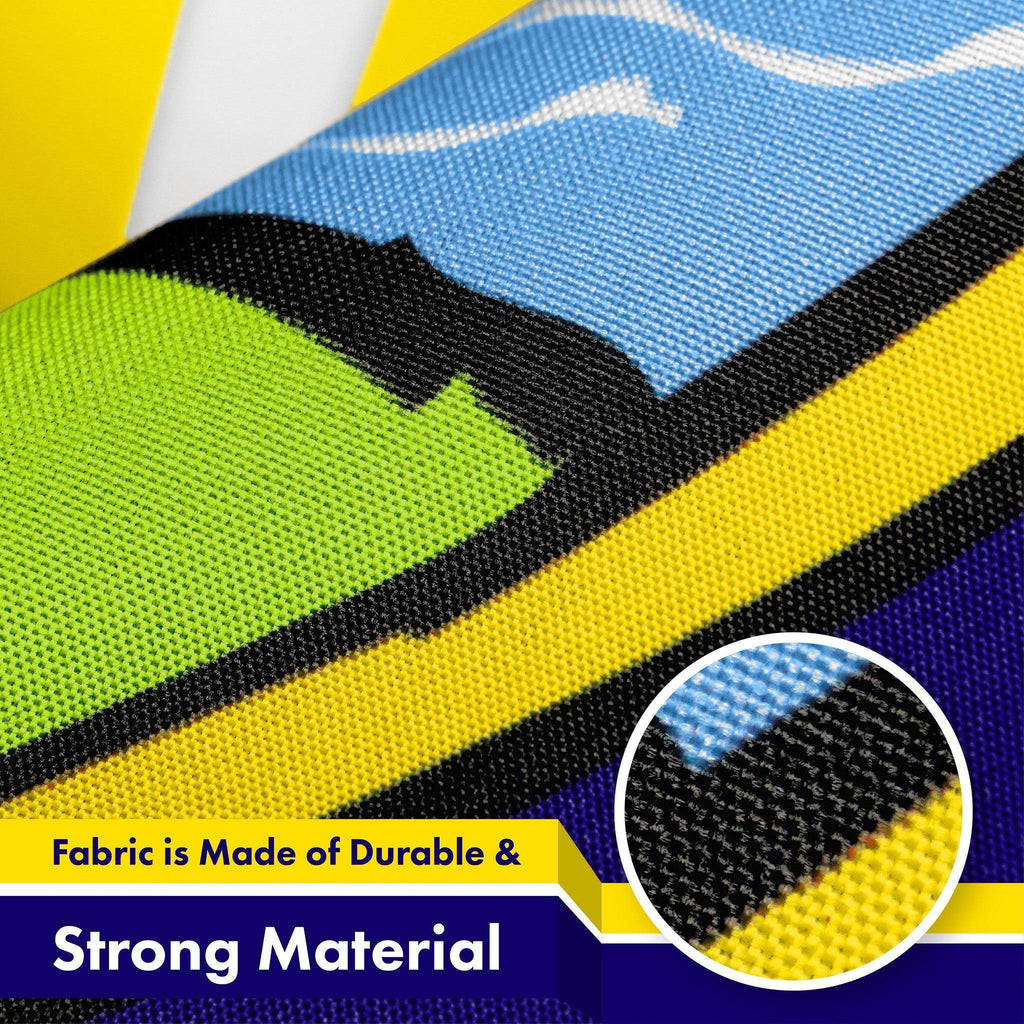 G128 5 Pack: Montana MT State Flag  3x5 Ft  LiteWeave Pro Series Printed 150D Polyester  Indoor/Outdoor, Vibrant Colors, Brass Grommets, Thicker and More Durable Than 100D 75D Polyester
