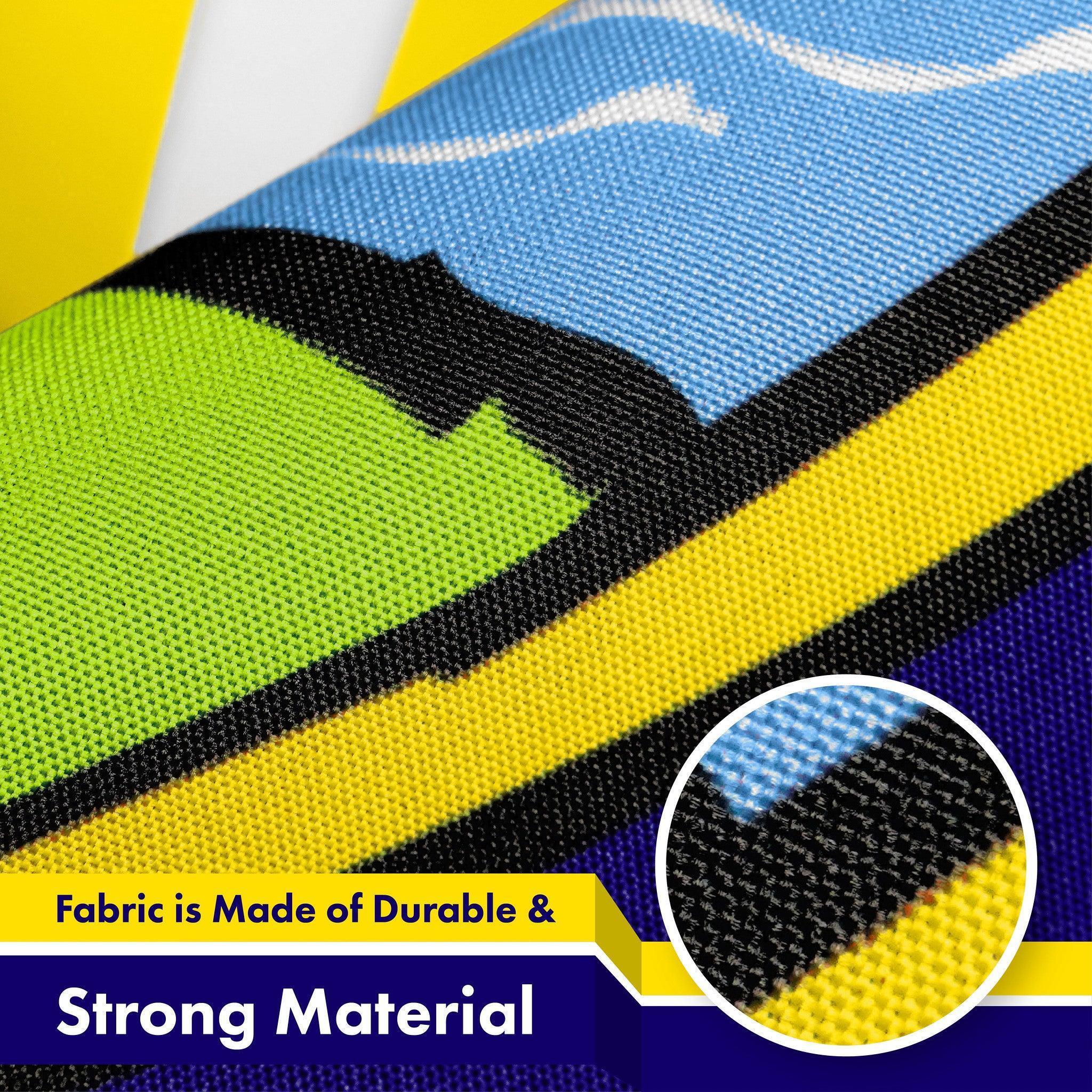 G128 5 Pack: Montana MT State Flag  3x5 Ft  LiteWeave Pro Series Printed 150D Polyester  Indoor/Outdoor, Vibrant Colors, Brass Grommets, Thicker and More Durable Than 100D 75D Polyester