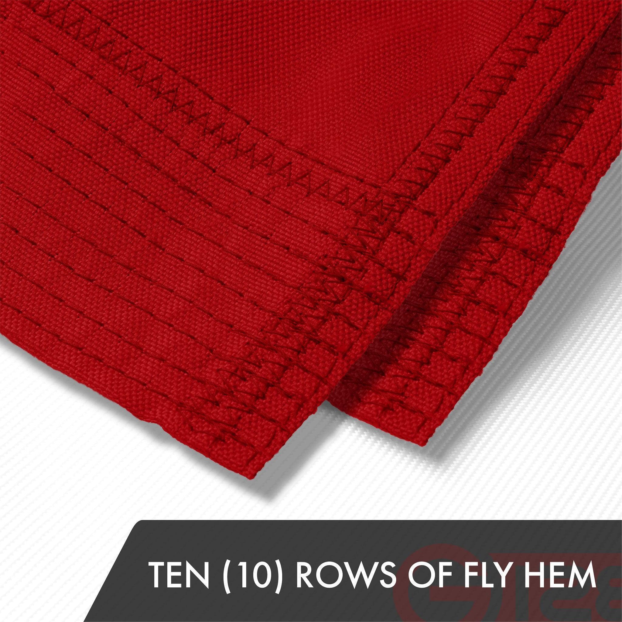 G128 American Flag 10-Pack - 12x18 Ft Embroidered 600D Tough Series