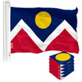 Denver City Flag 3x5 Ft 5Pack 150D Printed Polyester By G128