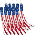G128 10Pack: American USA Windsock  60 Inch  Embroidered 210D Polyester, Patriotic Hanging Decoration