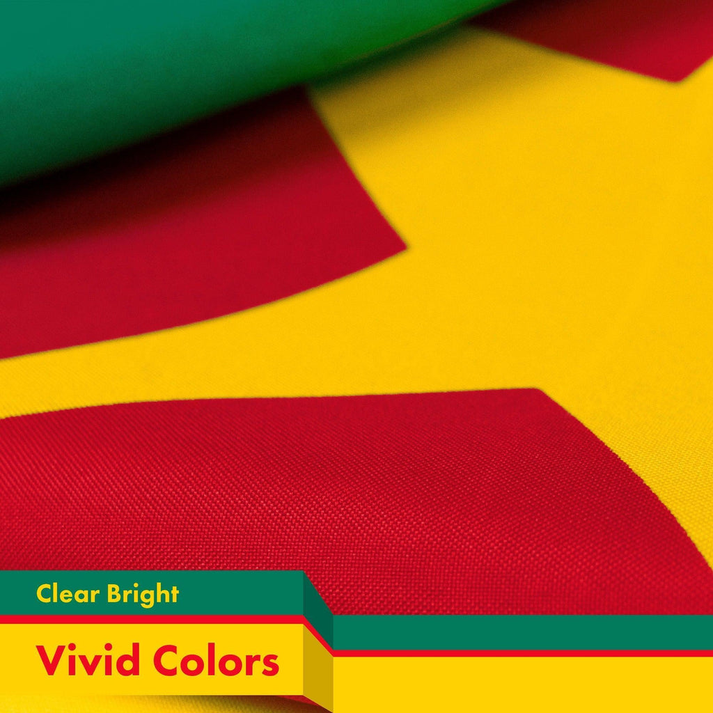 Cameroon Cameroonian Flag 3x5 Ft 5Pack 150D Printed Polyester By G128