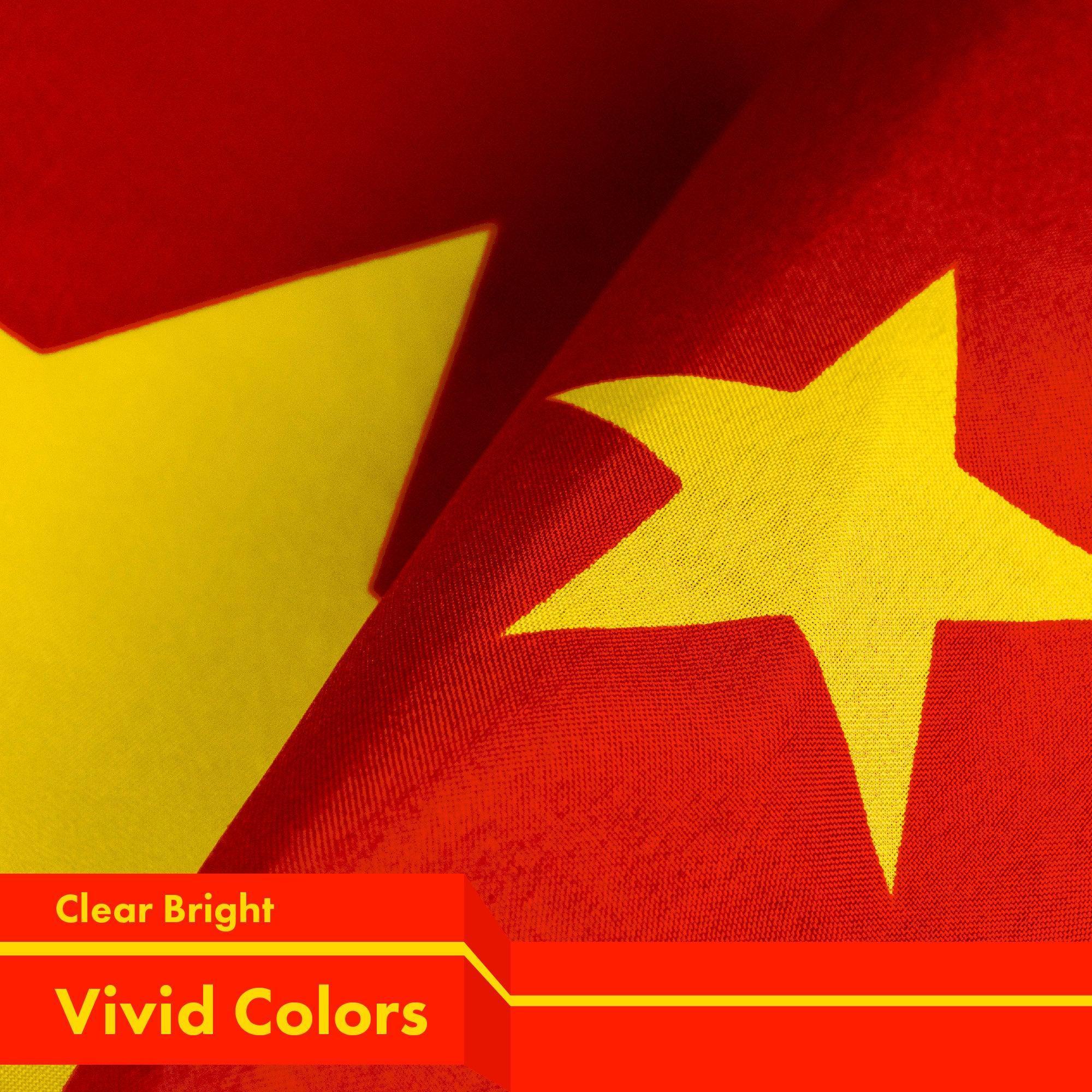 China Chinese Flag 3x5 Ft 5Pack 150D Printed Polyester By G128