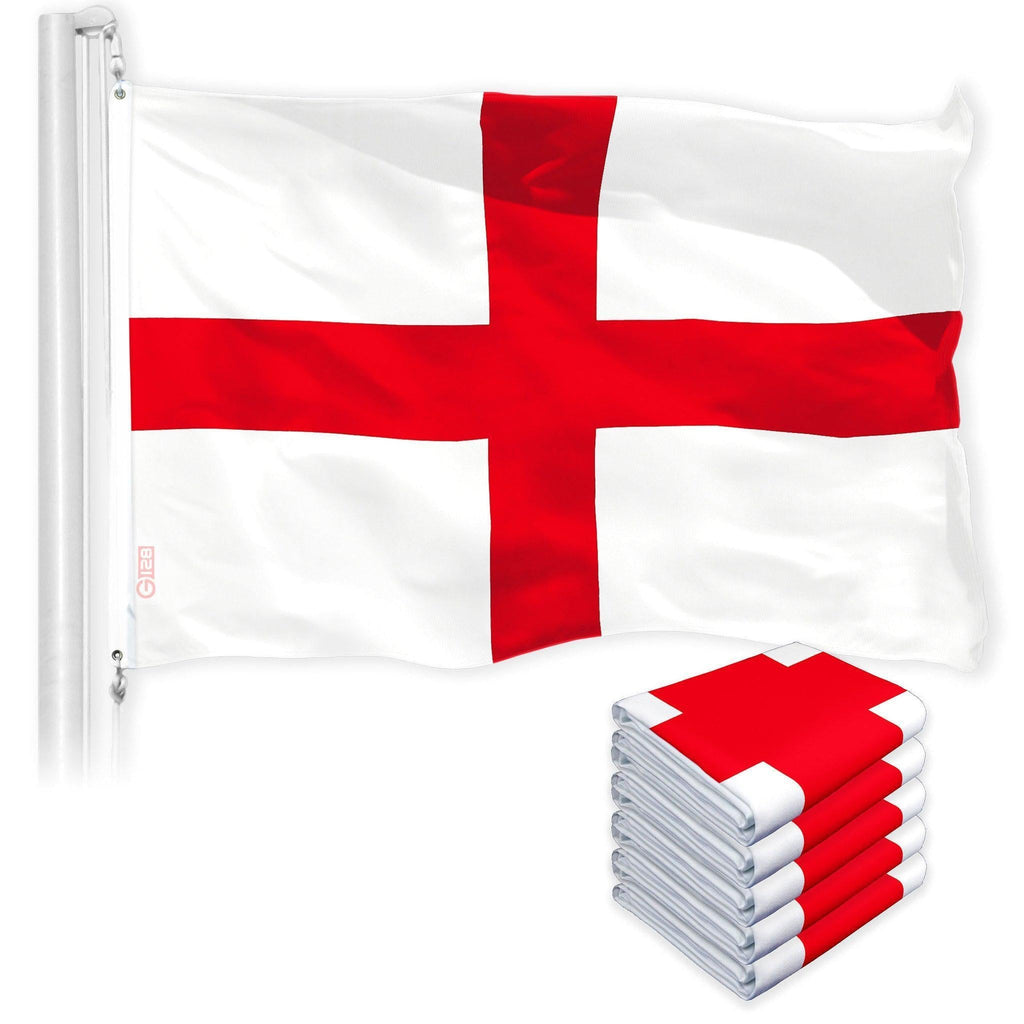 England English Flag 3x5 Ft 5Pack 150D Printed Polyester By G128