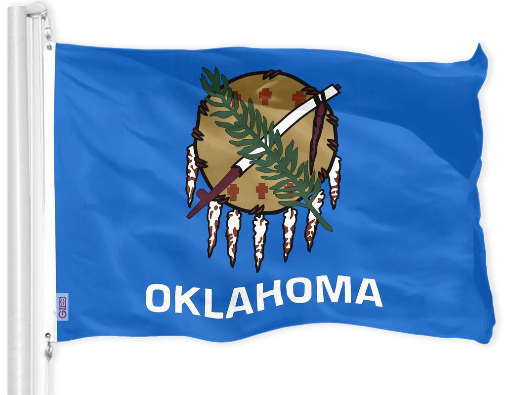 Oklahoma OK State Flag 3x5 Ft Printed 150D Polyester Indoor Outdoor Vibrant