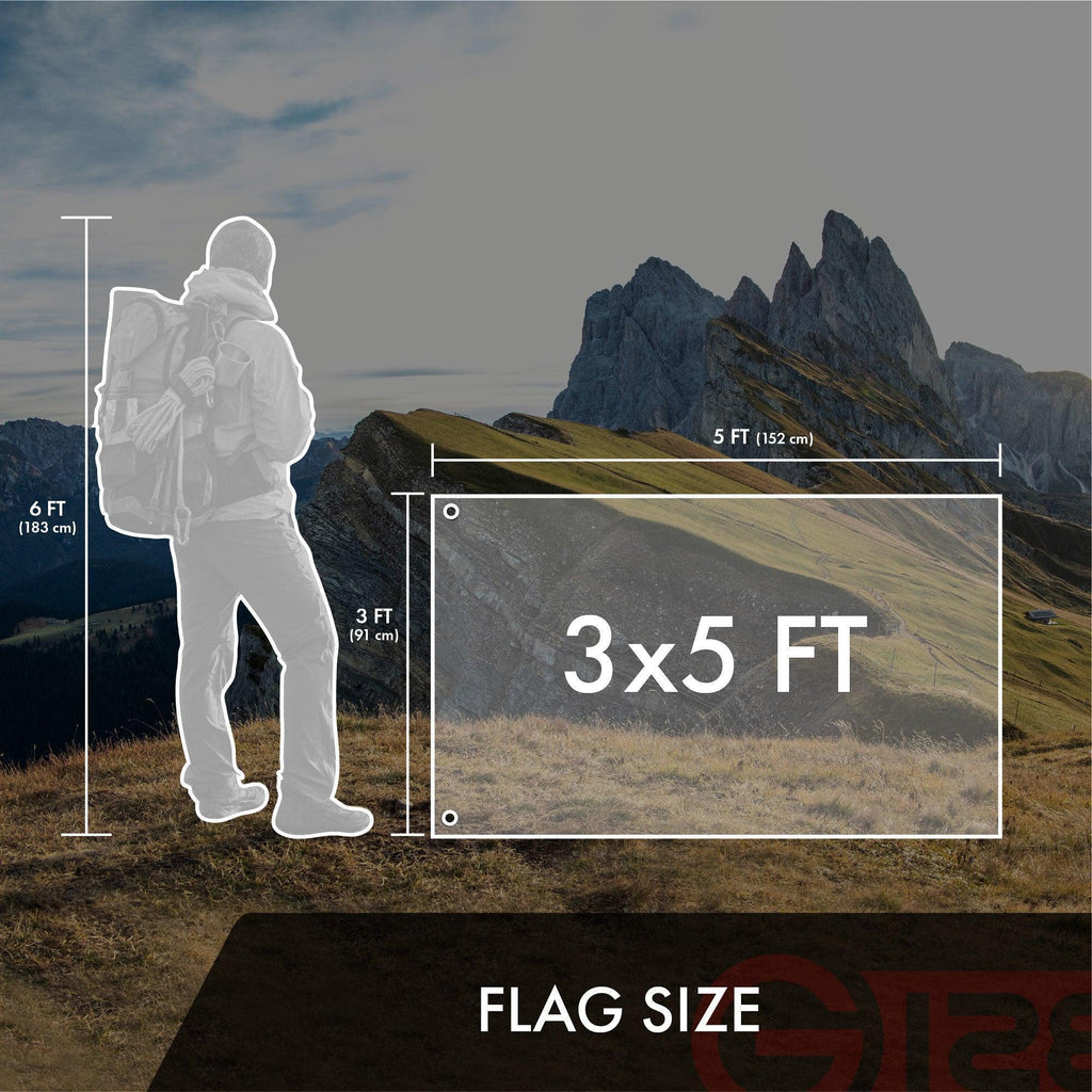 G128 5 Pack: Alabama AL State Flag  3x5 Ft  ToughWeave Series Embroidered 300D Polyester  Embroidered Design, Indoor/Outdoor, Brass Grommets