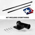 100% Stitched Detail – No Cheap Prints- Combo Pack 5 Ft Tangle Free Aluminum Spinning Flagpole Black Tennessee State
