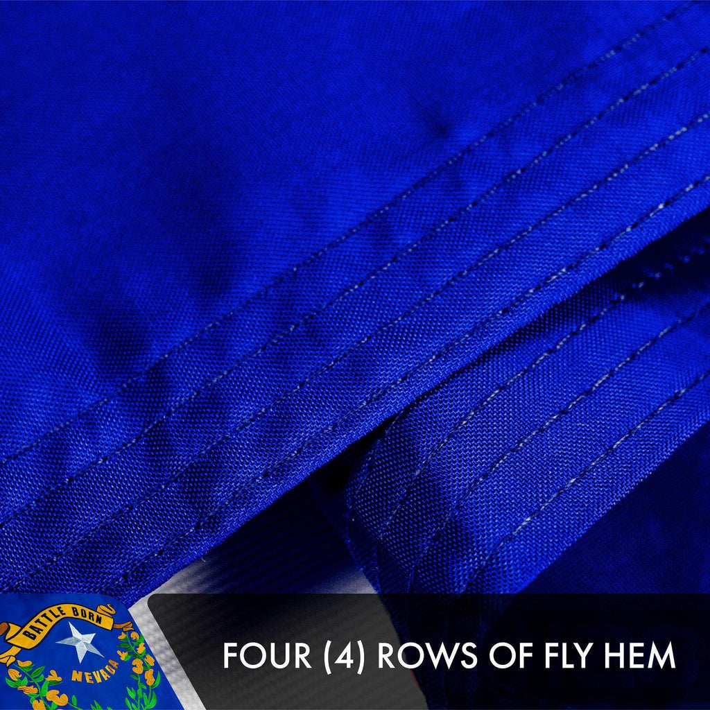 Nevada NV State Flag 3x5 Ft 5Pack Doublesided Embroidered Polyester By G128