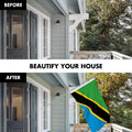 Premium flagpole and Tanzania flag kit featuring a 360° tangle-free spinning system. Buy!