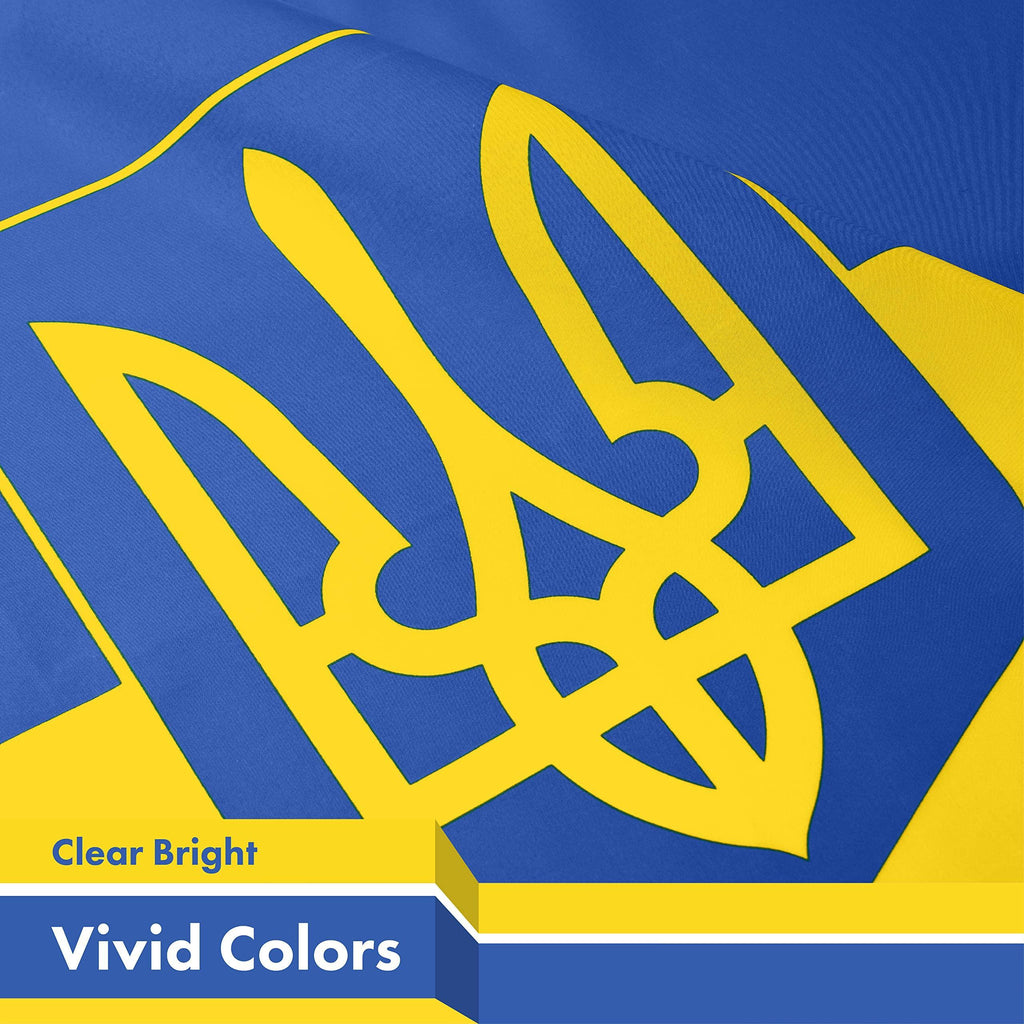 Ukraine Flag 3x5 Ft Durable 150D Polyester