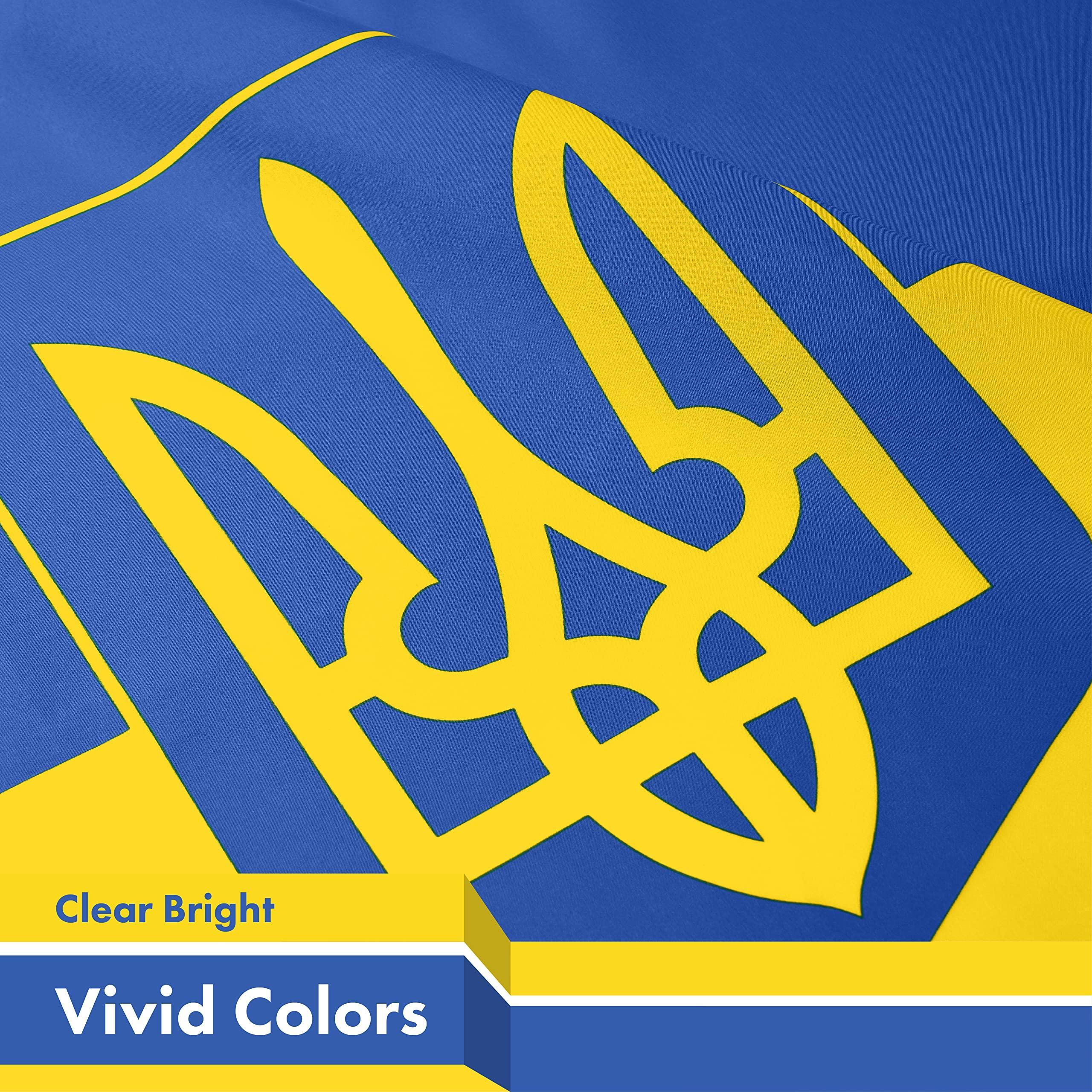 Ukraine Flag 3x5 Ft Durable 150D Polyester