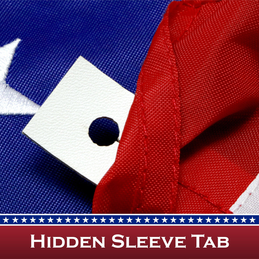 USA American Flag 3x5 Ft 5Pack Pole Sleeve Embroidered Polyester By G128