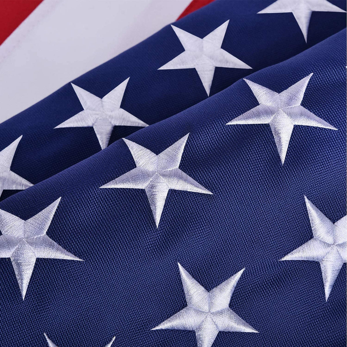 Heavy-Duty American Flag 2.5x4 ft - Embroidered Stars & Double-Sewn Stripes