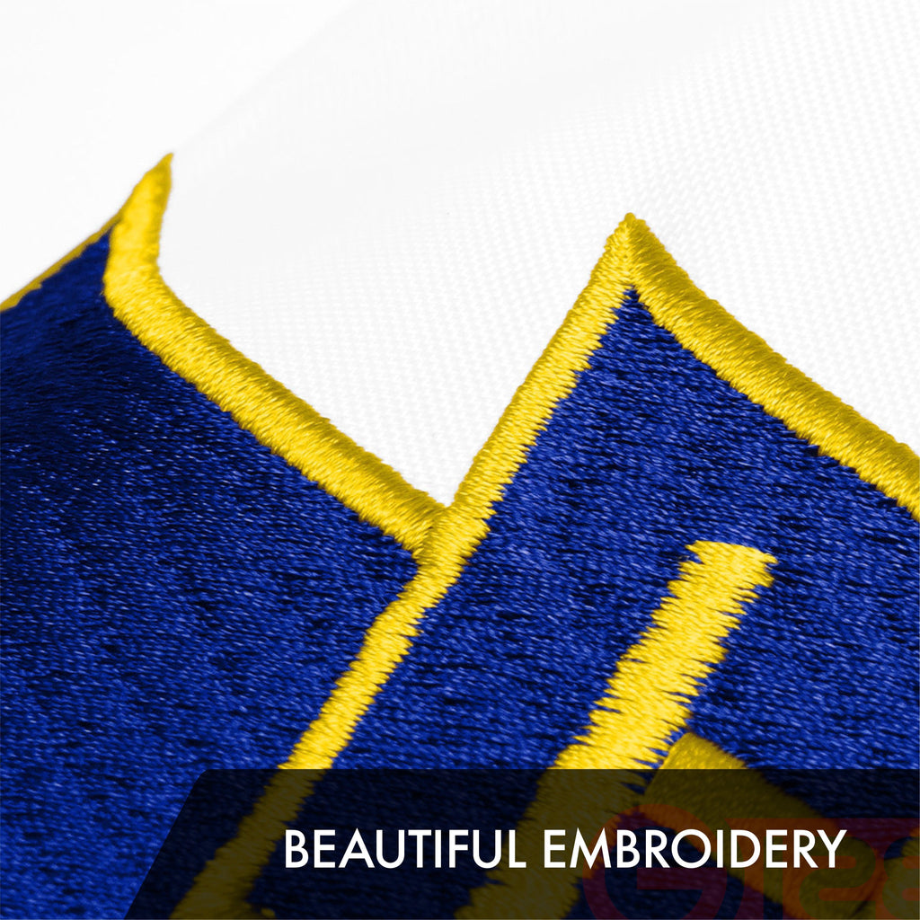 G128 3 Pack: Rhode Island RI State Flag  2x3 Ft  ToughWeave Series Embroidered 300D Polyester  Embroidered Design, Indoor/Outdoor, Brass Grommets