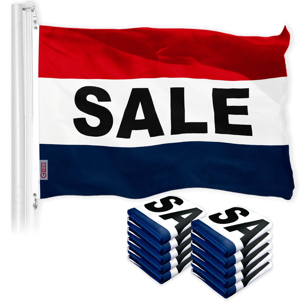 Sale Sign Flag 3x5 Ft 10Pack Printed 150D Polyester By G128