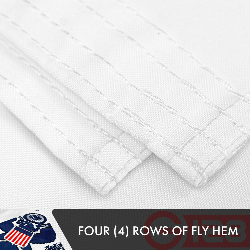 US Coast Guard Flag 210D Embroidered Polyester 3x5 Ft  Double Sided 3ply
