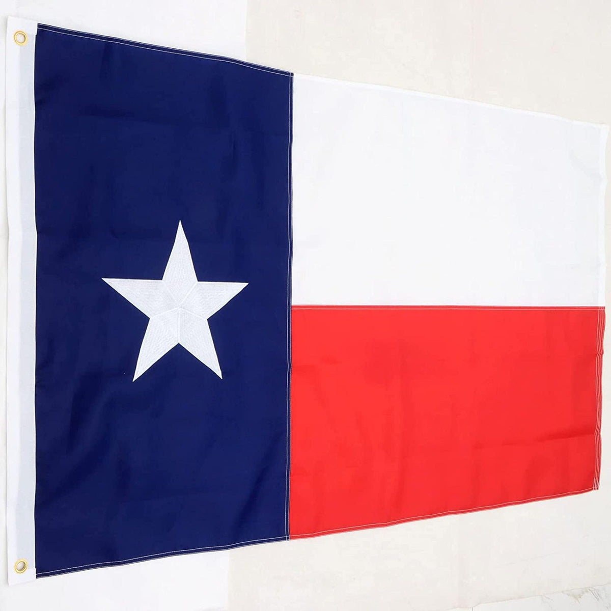 Texas Flag 3x5 Heavy Duty Nylon - Embroidered Outdoor Flag