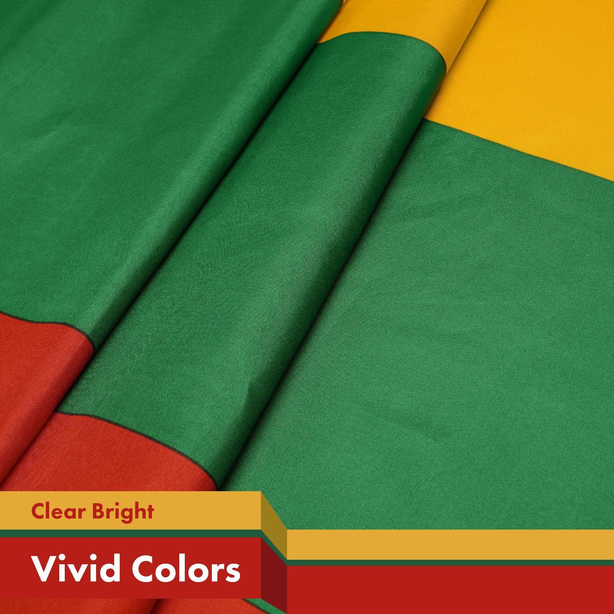 Lithuania Lithuanian Flag 3x5 Ft 10Pack Printed 150D Polyester