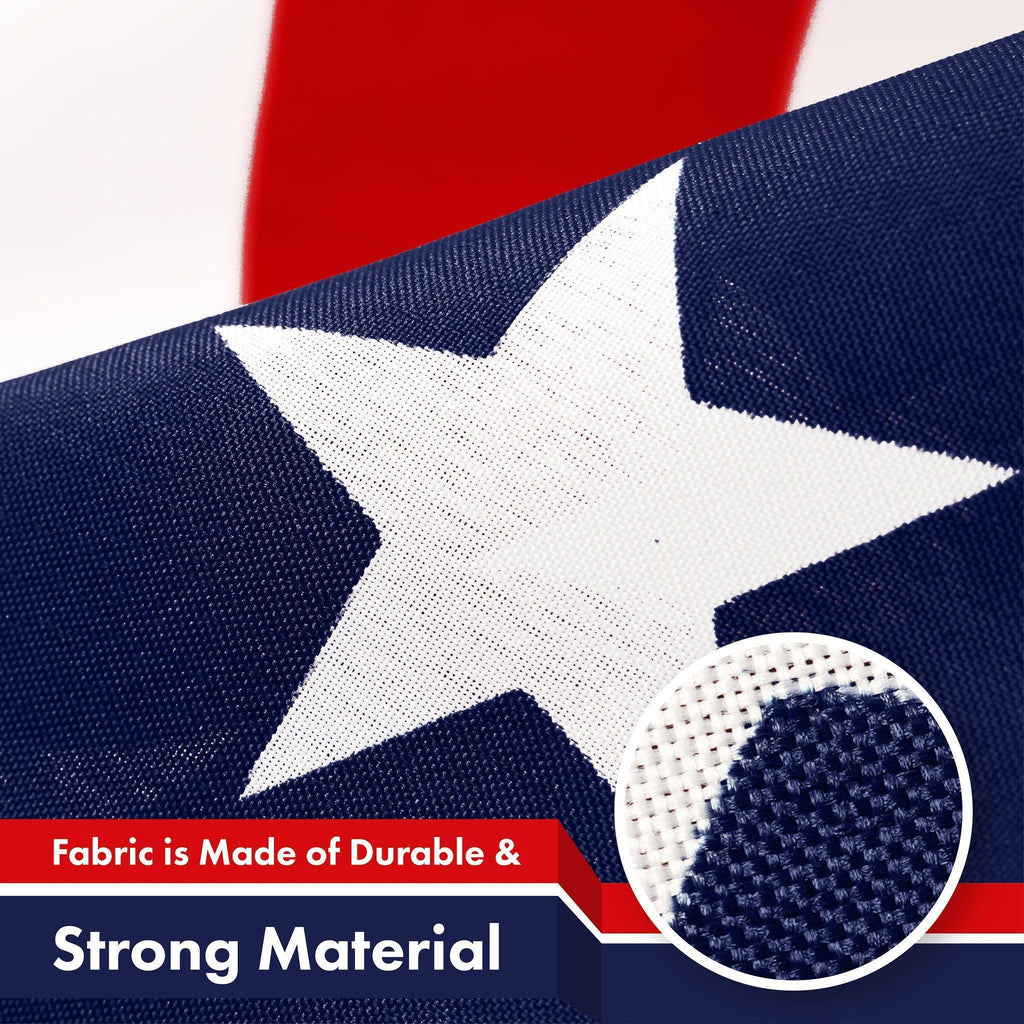 G128 American Flag 5-Pack: 3x5ft Superior 150D Polyester, Enhanced Colors