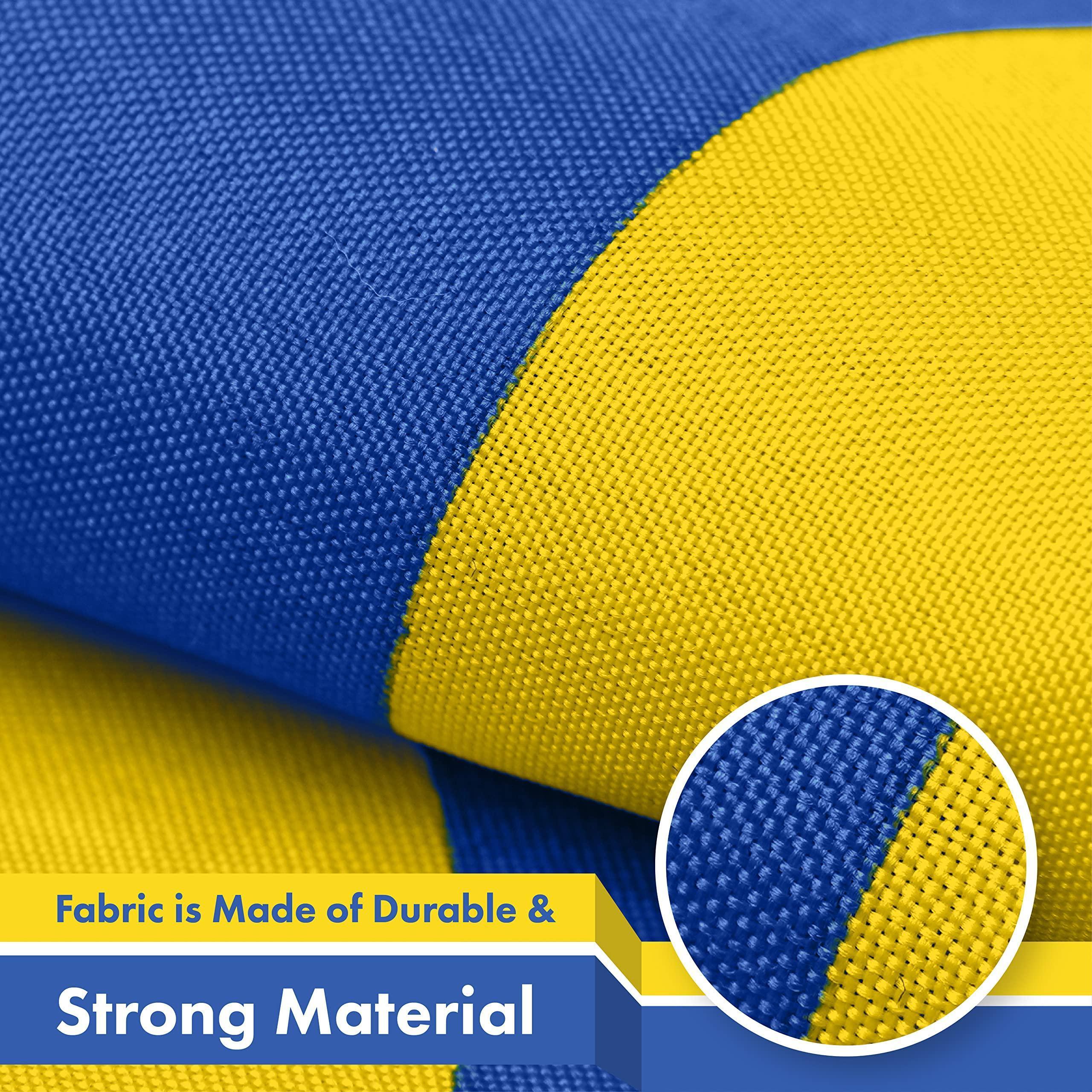 Ukraine Flag 3x5 Ft Durable 150D Polyester