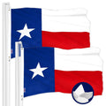 Texas State Twin Flags: 16x24 Embroidered Outdoor