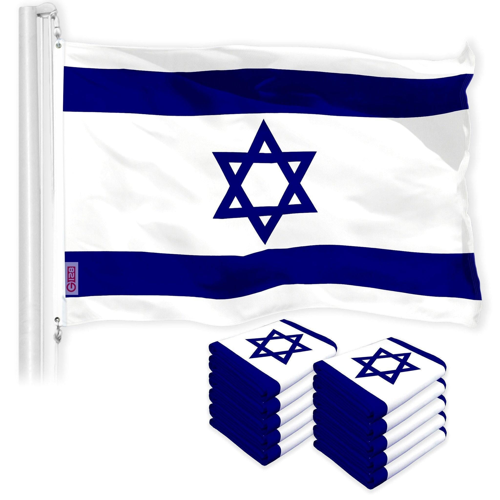 Israel Israeli Flag 3x5 Ft 10Pack 150D Printed Polyester By G128