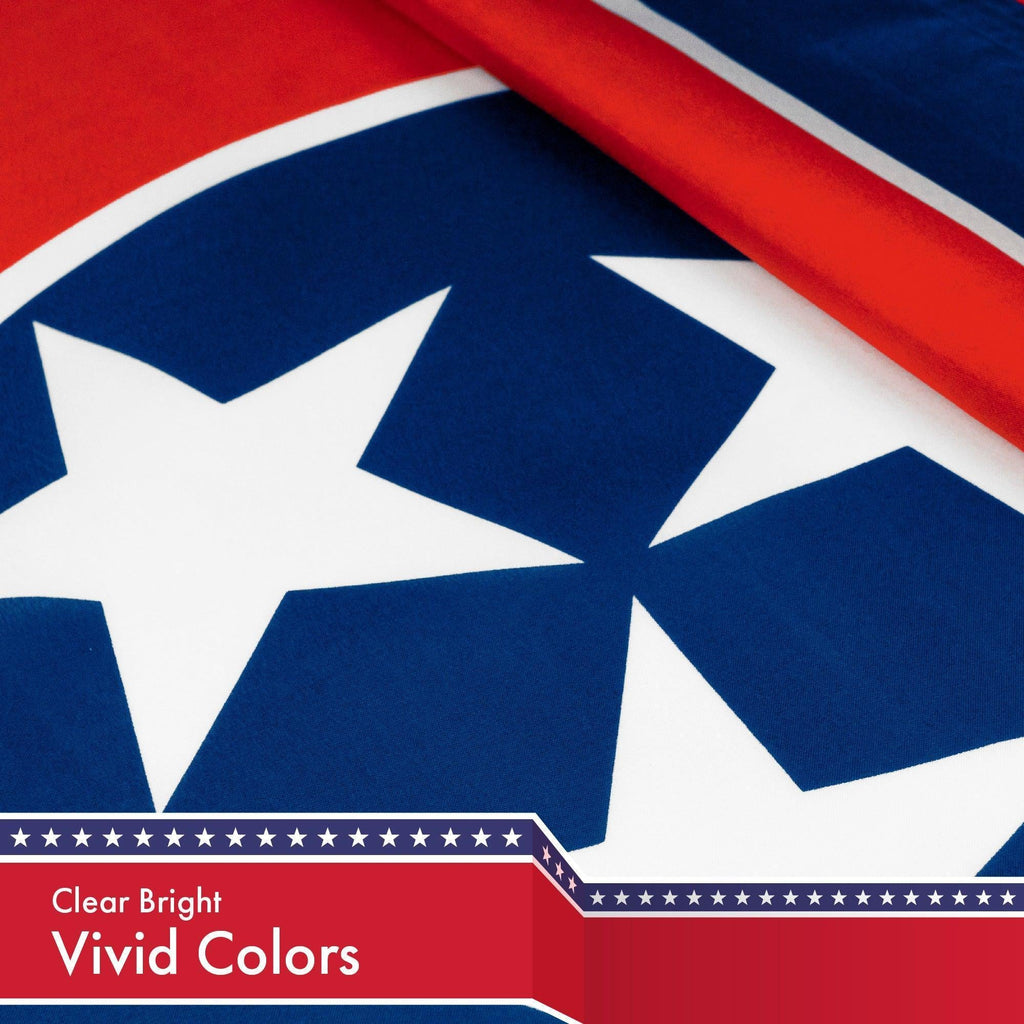 Tennessee TN State Flag 3x5 Ft 2Pack 150D Printed Polyester By G128