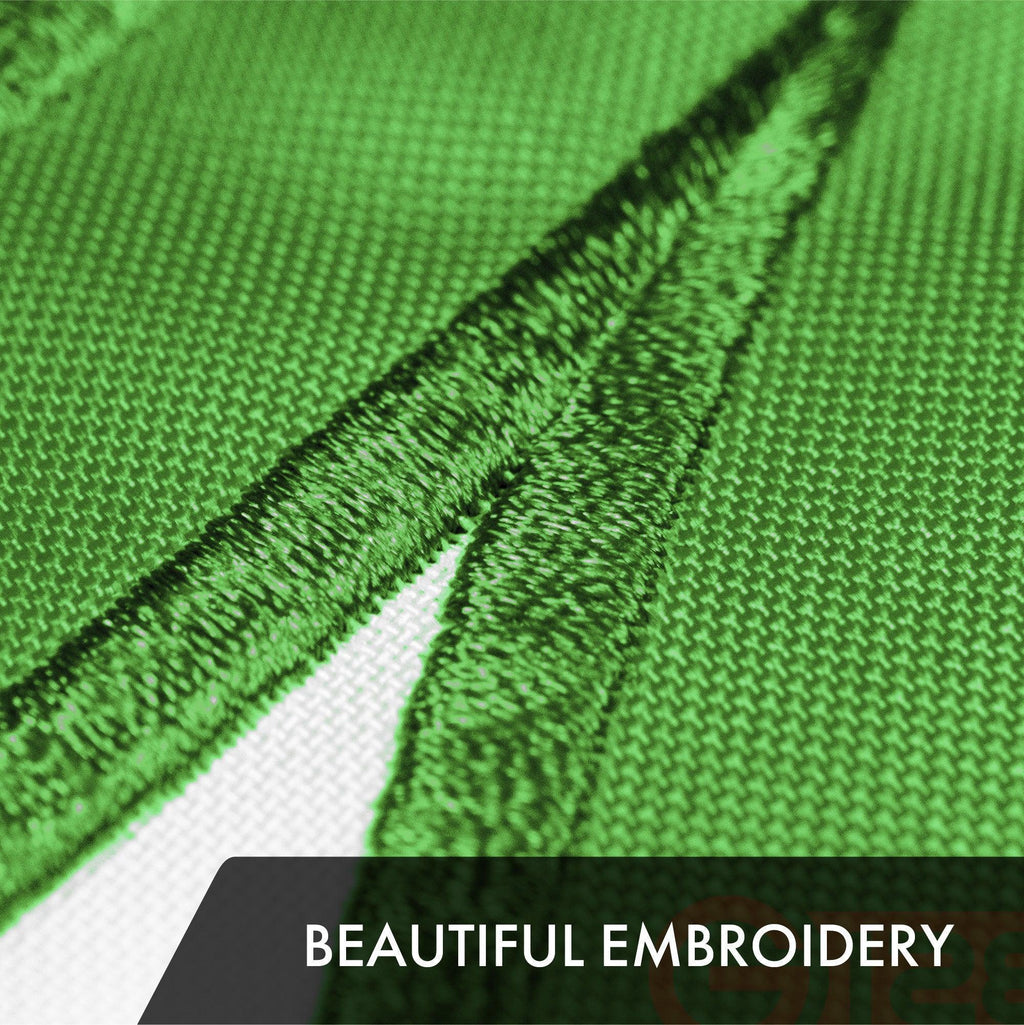 G128 Combo Pack: American USA Flag 4x6 Ft & Ireland Irish Shamrock Flag 4x6 Ft  Both ToughWeave Series Embroidered Polyester, Embroidered Design, Indoor/Outdoor, Brass Grommets