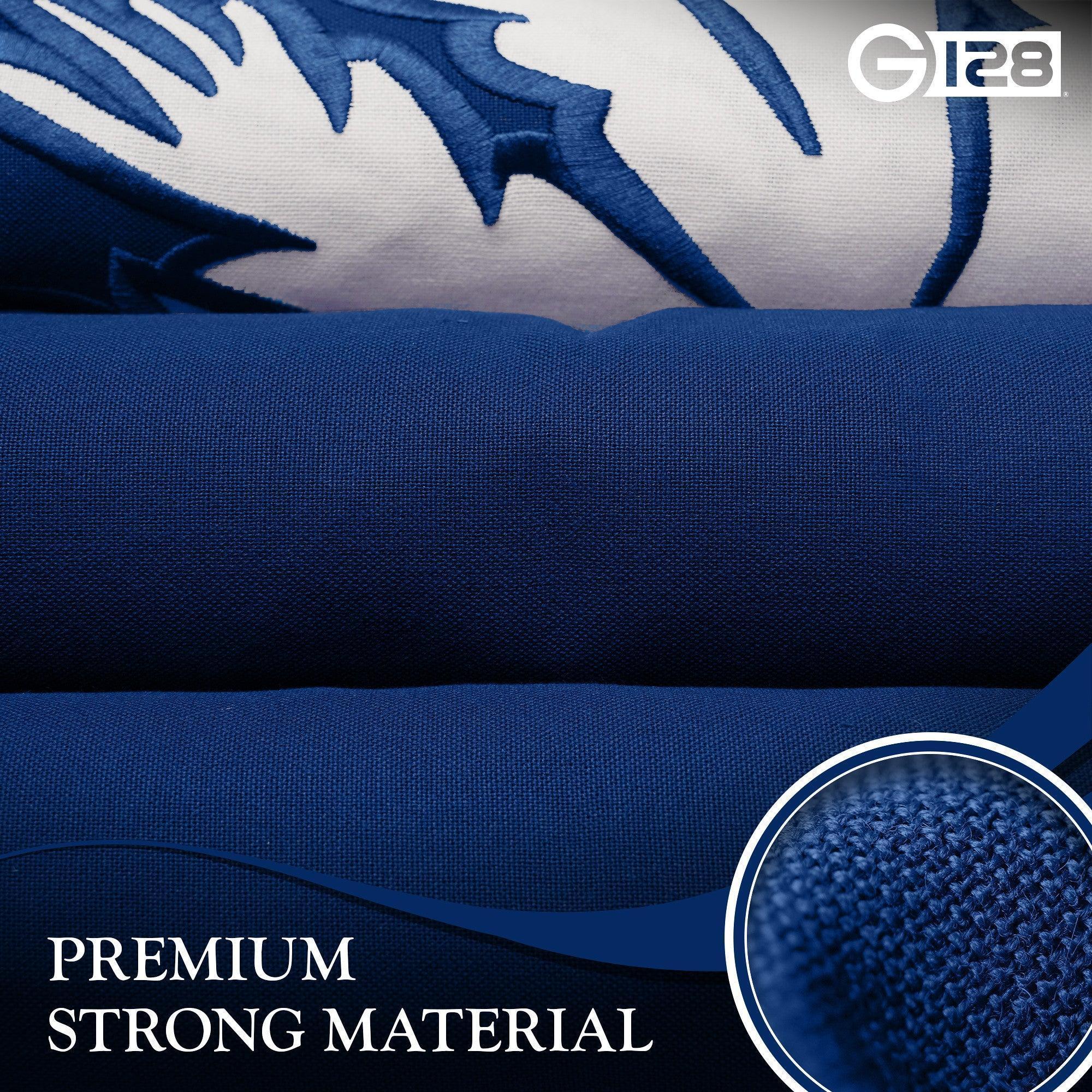 G128 3 Pack: South Carolina SC State Flag  4x6 Ft  StormFlyer Series Embroidered 220GSM Spun Polyester  Embroidered Design, Indoor/Outdoor, Brass Grommets, Heavy Duty, All Weather