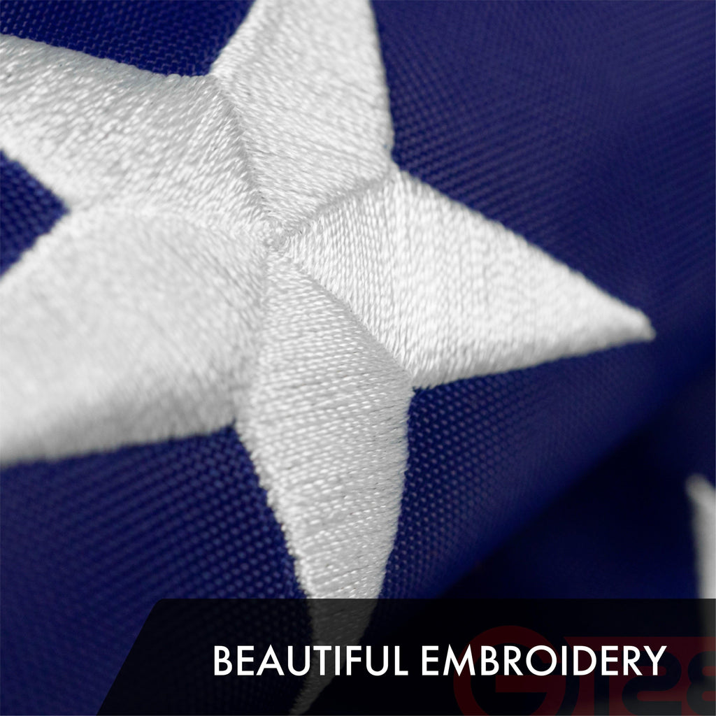 G128 Combo Pack: American USA Flag 4x6 Ft & Ireland Irish Shamrock Flag 4x6 Ft  Both ToughWeave Series Embroidered Polyester, Embroidered Design, Indoor/Outdoor, Brass Grommets