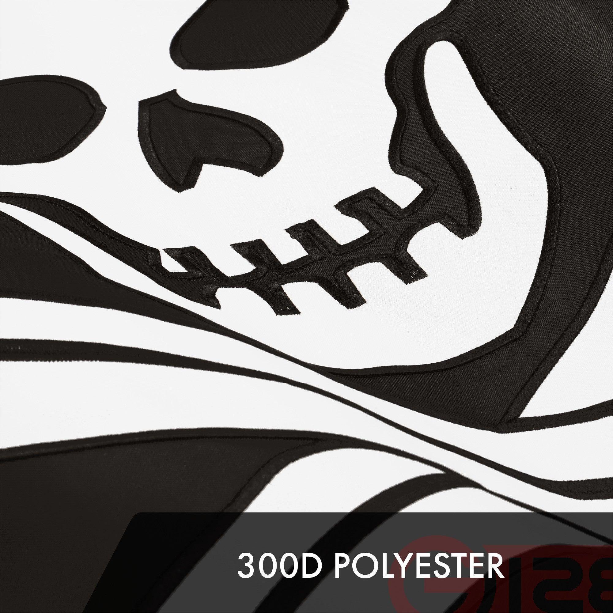 G128 Pirate Jolly Roger Swords Flag  2x3 Ft  ToughWeave Series Embroidered 300D Polyester  Novelty Flag, Embroidered Design, Indoor/Outdoor, Brass Grommets