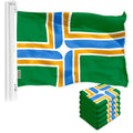 Portland City Flag 3x5 Ft 5Pack 150D Printed Polyester By G128