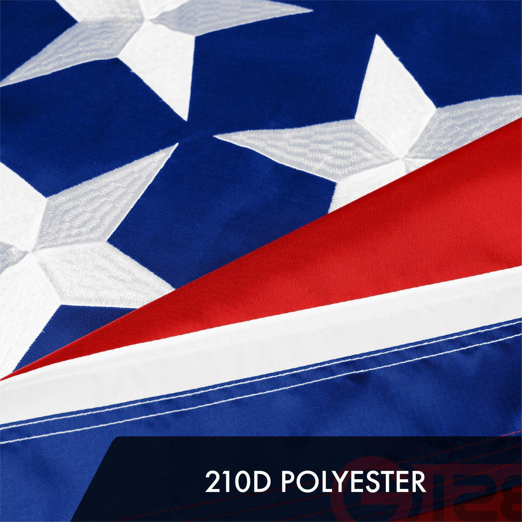 G128 10 Pack: Tennessee TN State Flag  2x3 Ft  ToughWeave Series Embroidered 300D Polyester  Embroidered Design, Indoor/Outdoor, Brass Grommets