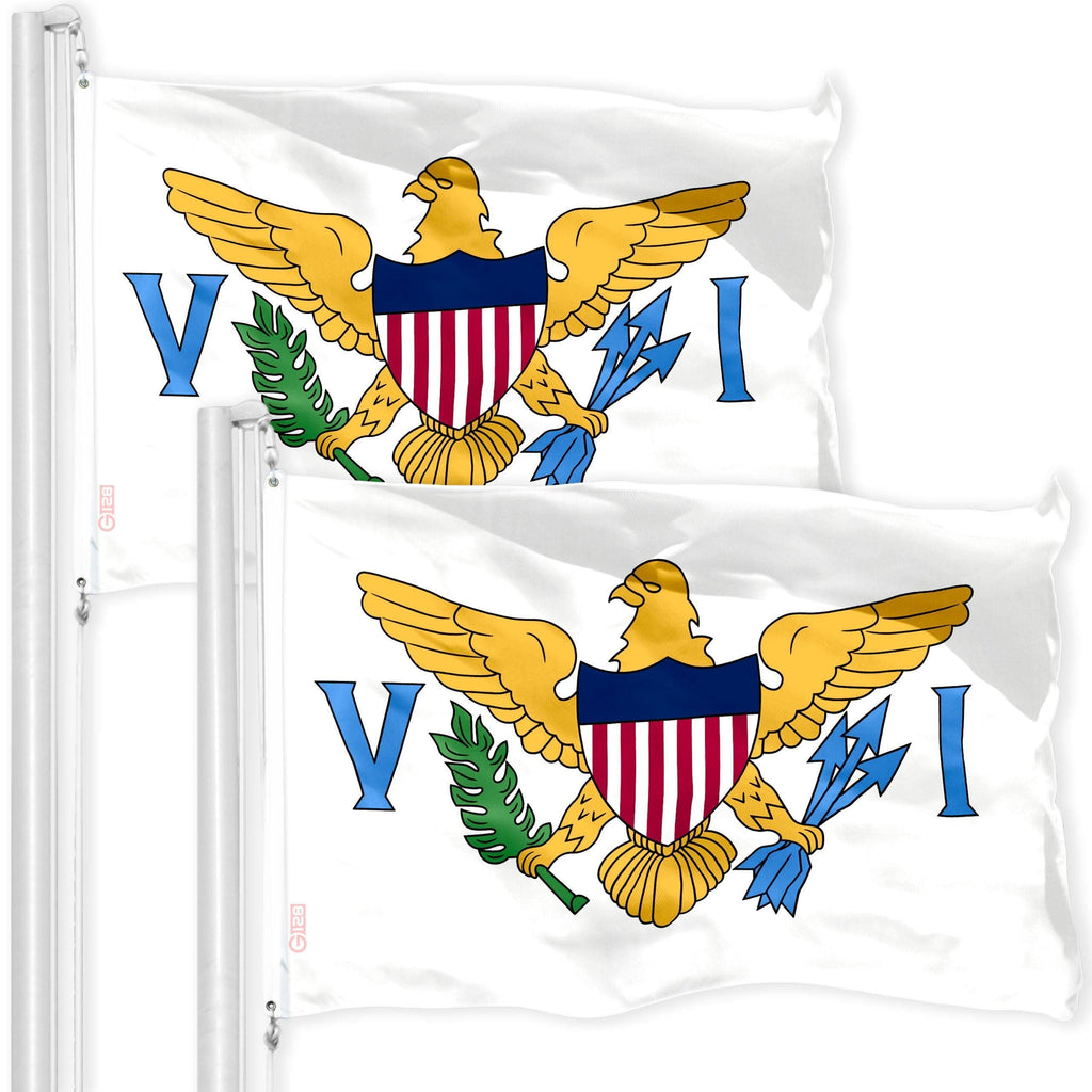 U.S. Virgin Islands Flag 3x5 Ft 2Pack 150D Printed Polyester By G128
