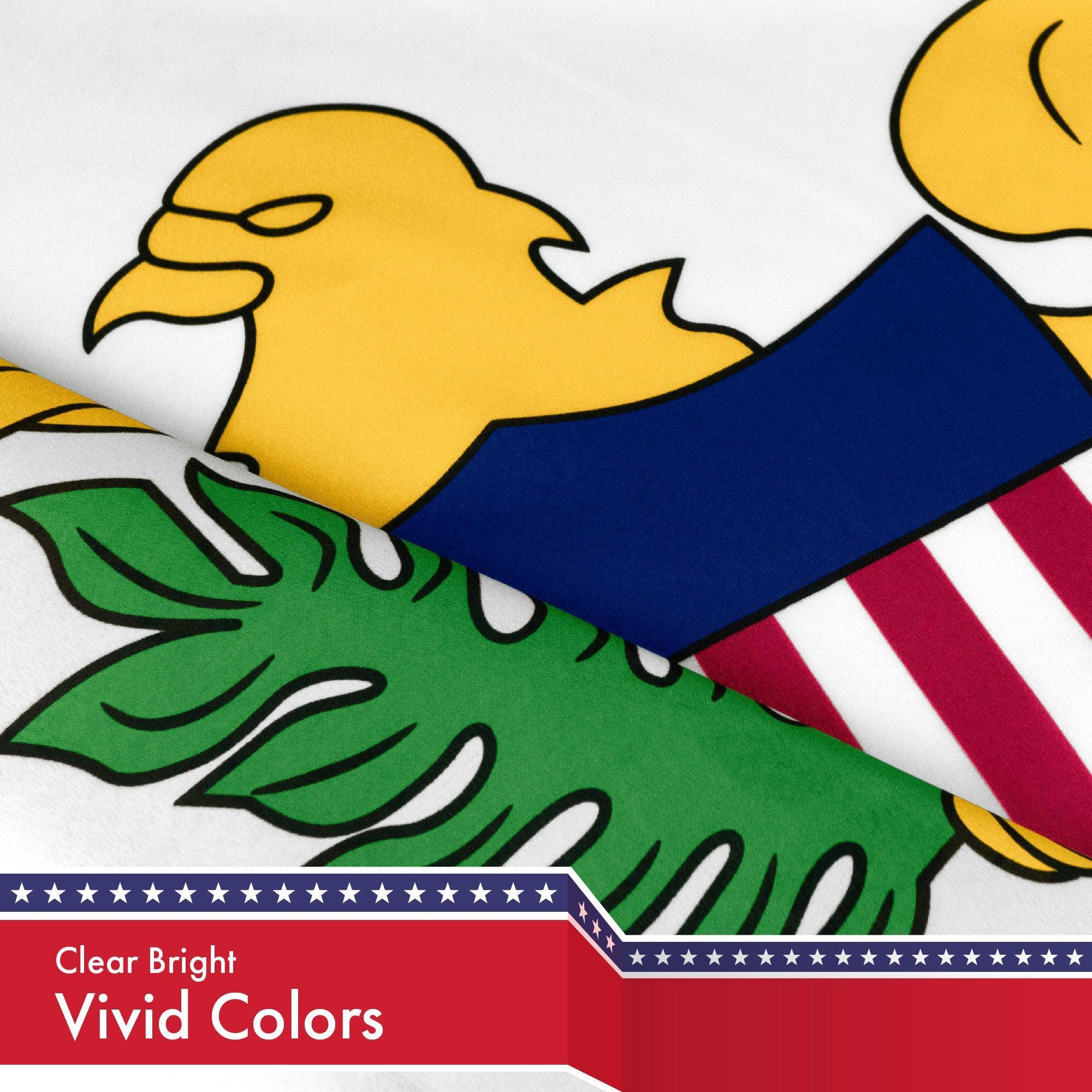U.S. Virgin Islands Flag 3x5 Ft 2Pack 150D Printed Polyester By G128