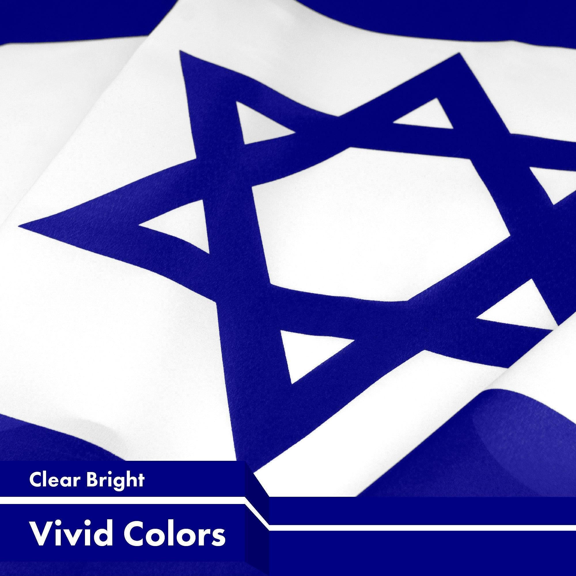 Israel Israeli Flag 3x5 Ft 10Pack 150D Printed Polyester By G128