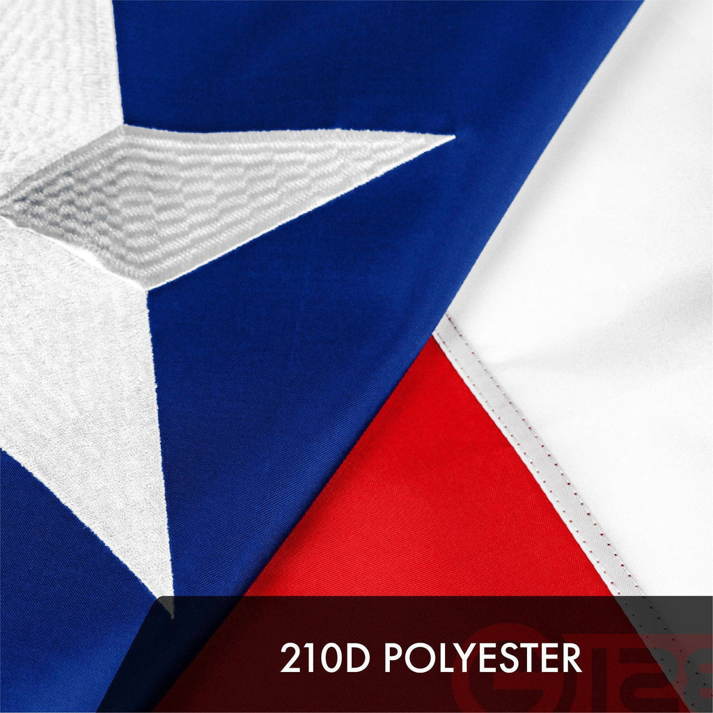Texas State Twin Flags: 16x24 Embroidered Outdoor