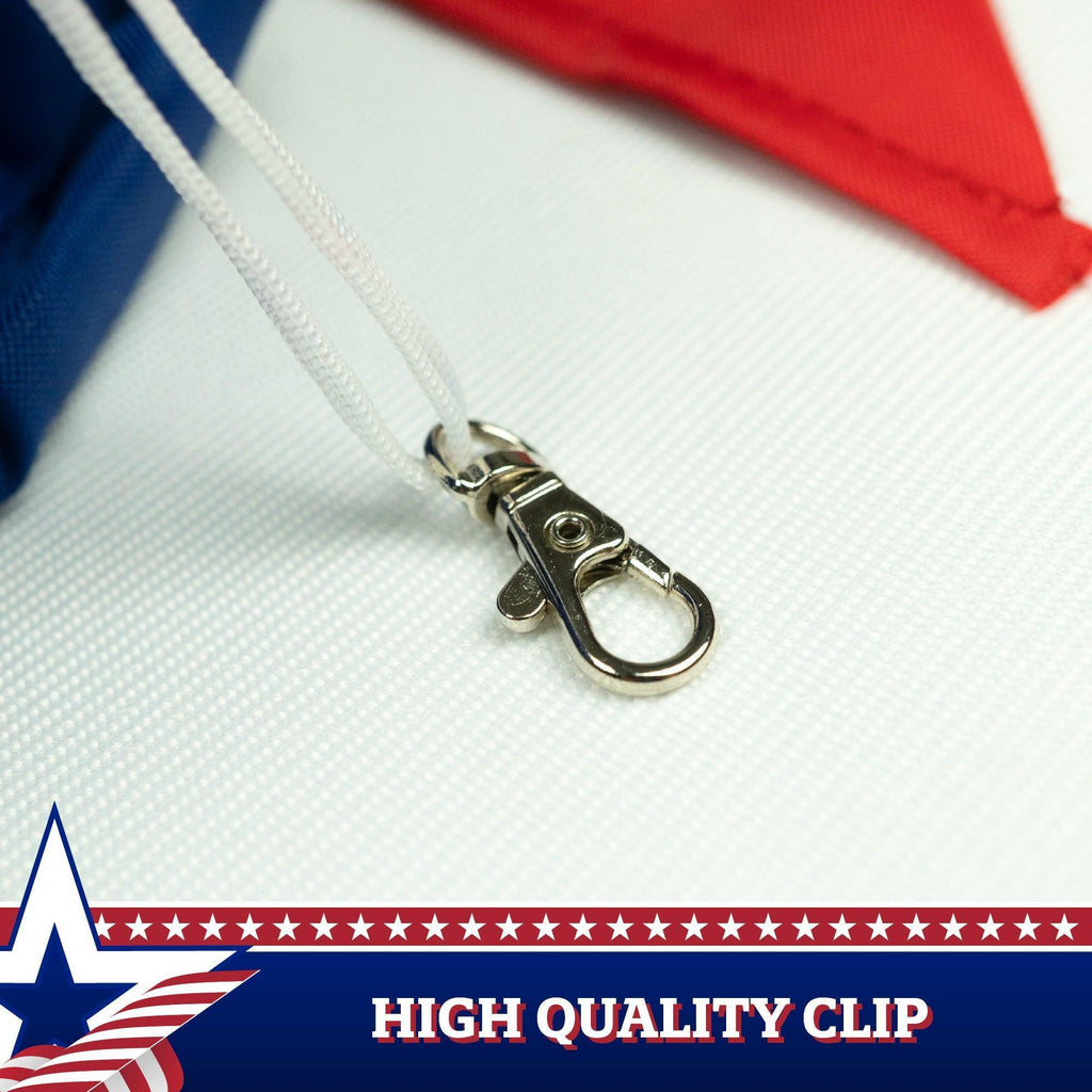 G128 5Pack: American USA Windsock  60 Inch  Embroidered 210D Polyester, Patriotic Hanging Decoration