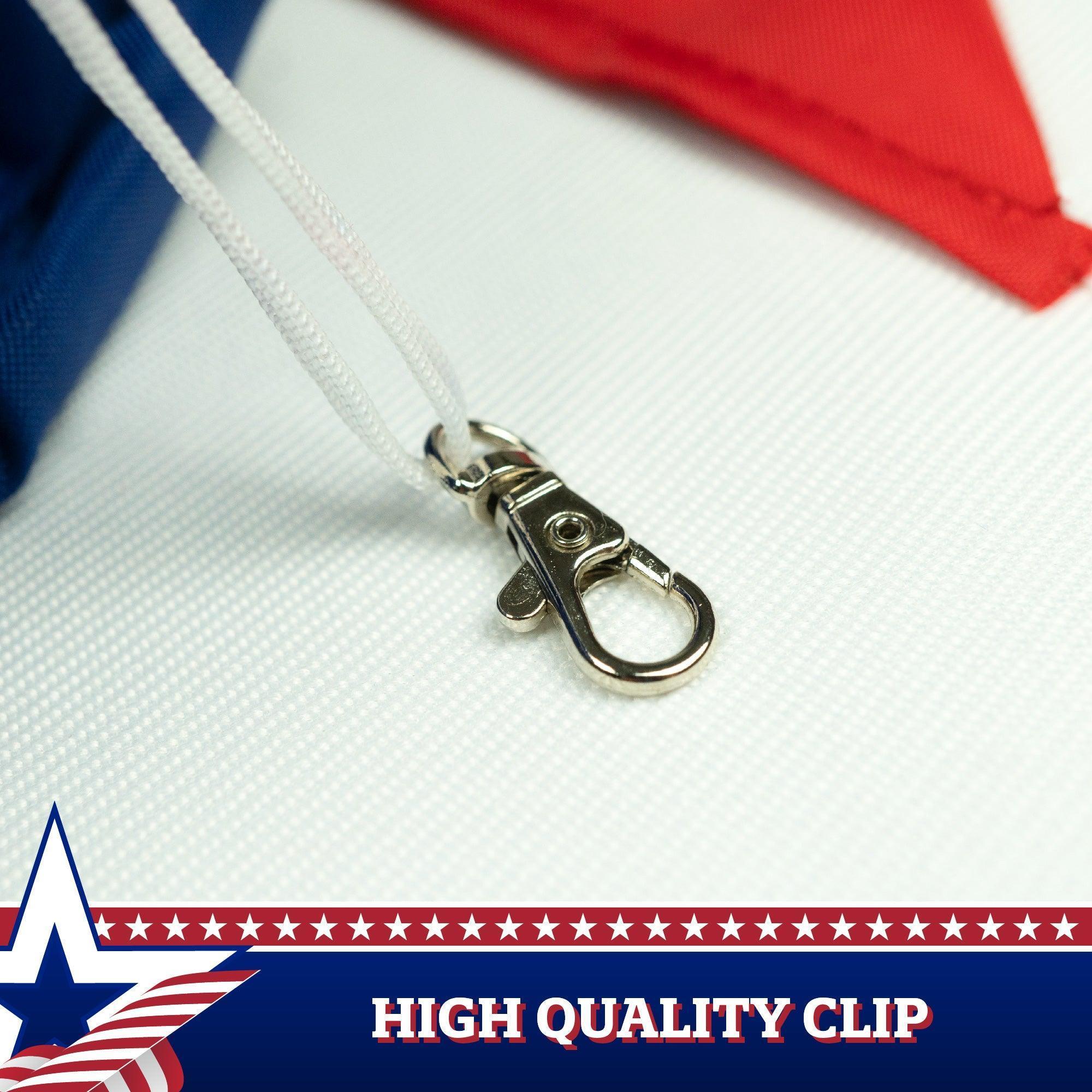 G128 5Pack: American USA Windsock  60 Inch  Embroidered 210D Polyester, Patriotic Hanging Decoration