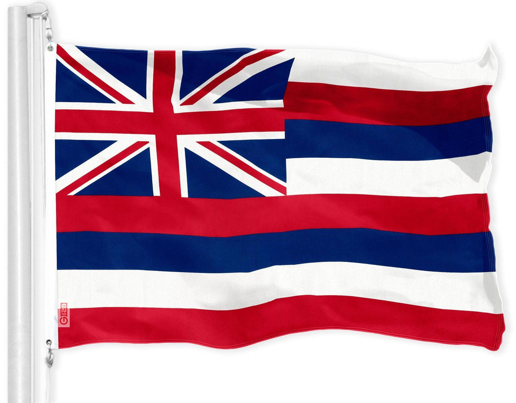 Combo Pack USA American Flag 3x5 Ft and Hawaii State Flag 3x5 Ft 150D Printed