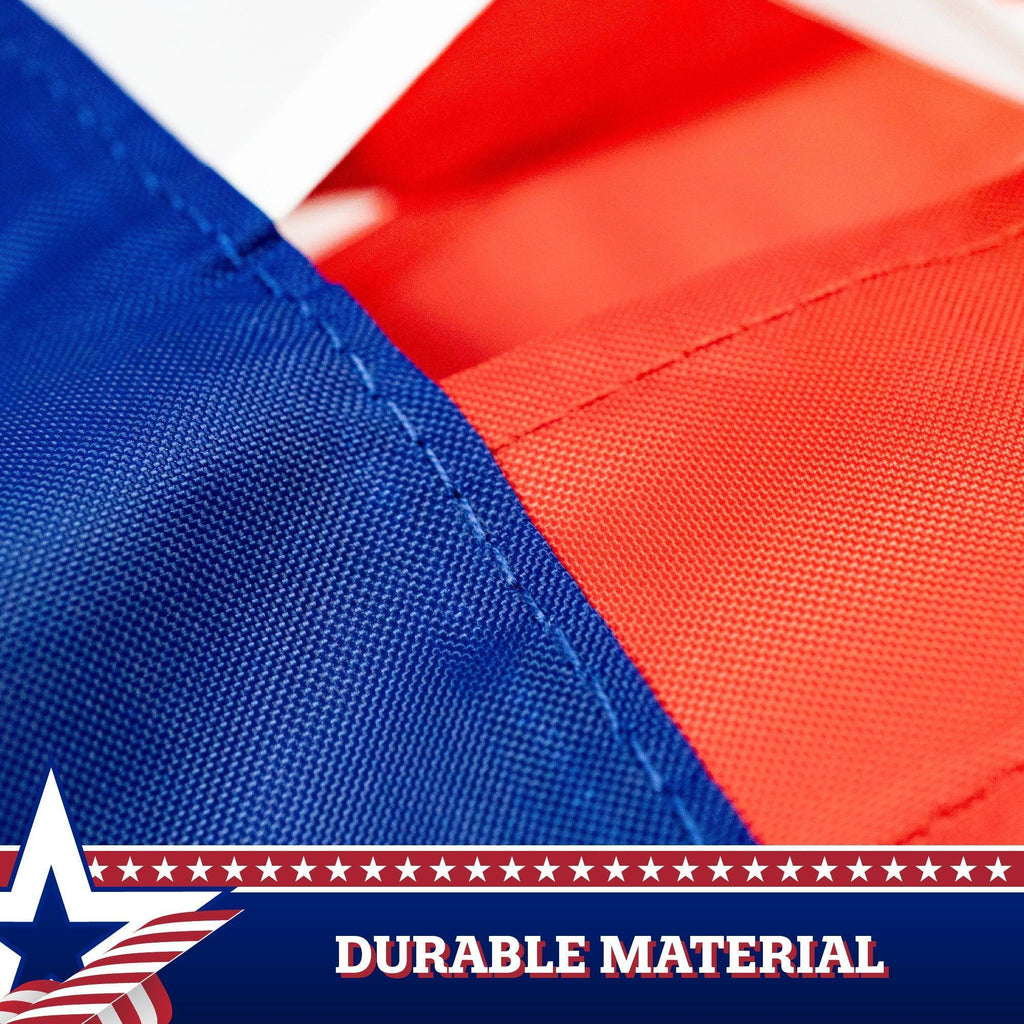 G128 10Pack: American USA Windsock  60 Inch  Embroidered 210D Polyester, Patriotic Hanging Decoration